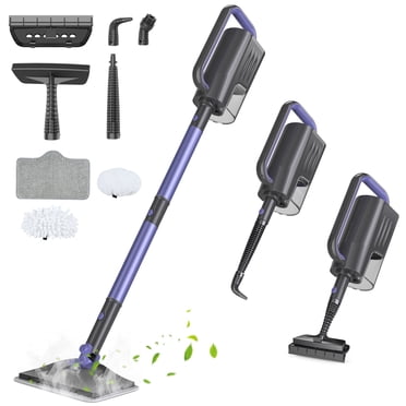 ONSON Steam Mop, 6-in-1 Detachable Handheld Steam Mop Cleaner with 2 Microfiber Pads for Hard Floor, Carpet