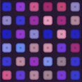 thumbnail image 1 of Ahgly Company Tapis d'Intérieur Lavable en Machine Carré Transitionnel Violet Foncé, 6 Pieds Carré, 1 of 7