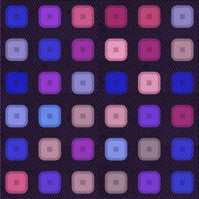 Ahgly Company Tapis d'Intérieur Lavable en Machine Carré Transitionnel Violet Foncé, 6 Pieds Carré