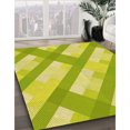 thumbnail image 3 of Ahgly Tapis Rectangulaire Lavable en Machine Intérieur Transitionnel Vert Pistache, 5 Pieds x 7 Pieds, 3 of 7