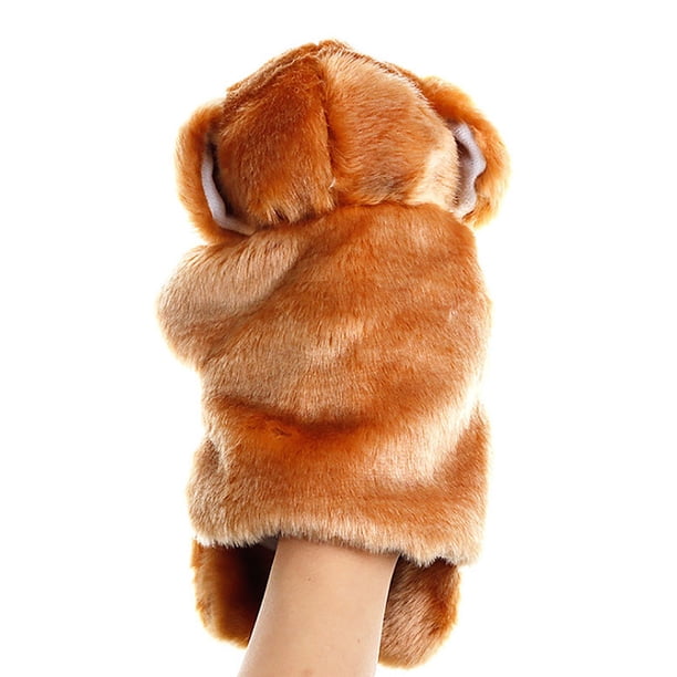 Marionnette à main chien peluche douce chien à fourrure douce Marionnette chien mignon cadeau d'anniversaire marionnette pour livre marionnette pour enfants cadeau unique pour enfant - France