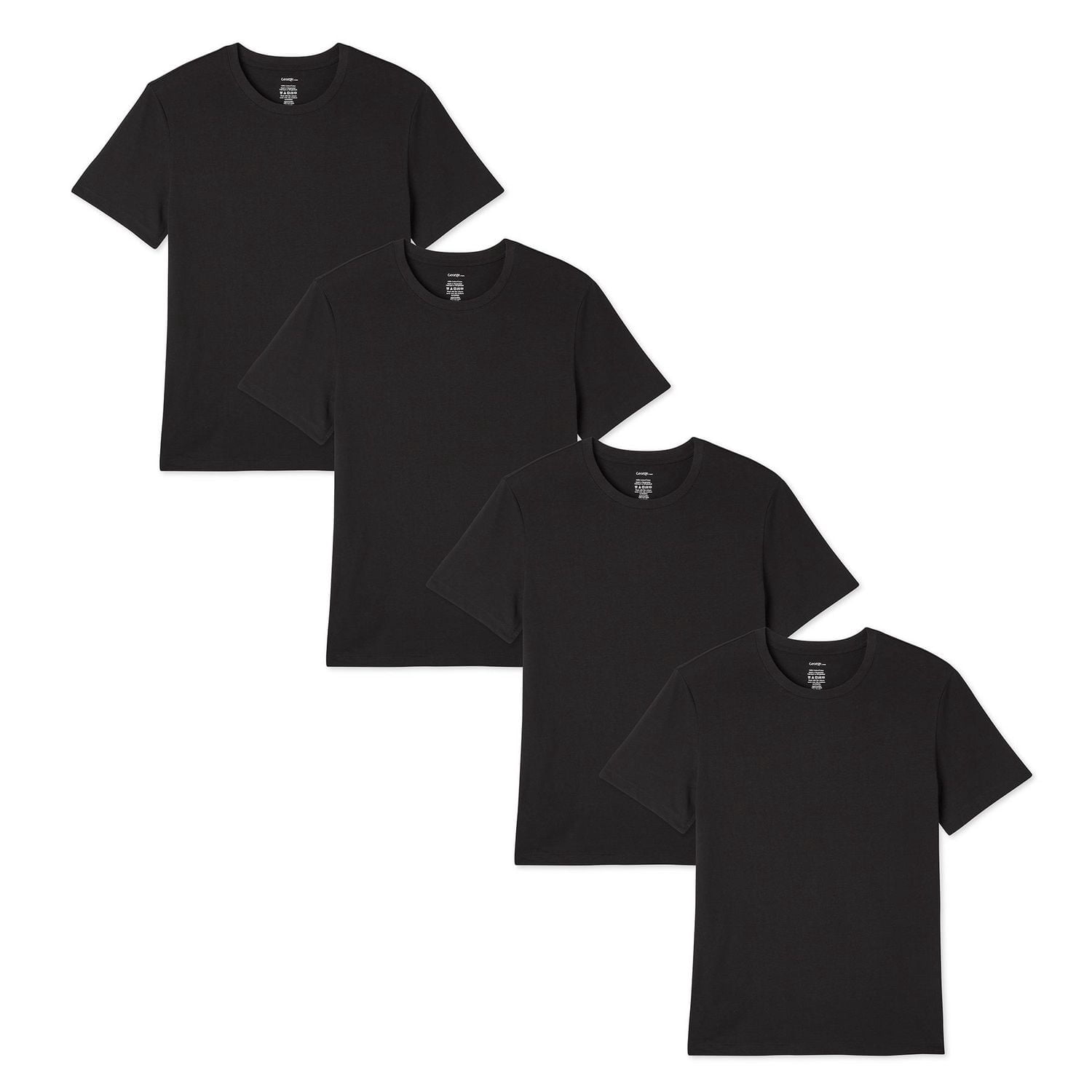 George Men's Crew Neckline Tee 4-Pack