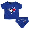 thumbnail image 1 of Majestic Ensemble Mini Uniforme Nouveau-Né Toronto Blue Jays, 1 of 5