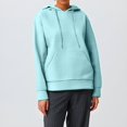 thumbnail image 1 of IMENGL Hoodies trendy knit drawstring pullover, Green 3XL, Size M-3XL, 1 of 7