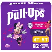 Pull-Ups Girls' Potty Training Pants, 4T-5T (38-50 lbs), 82 Count