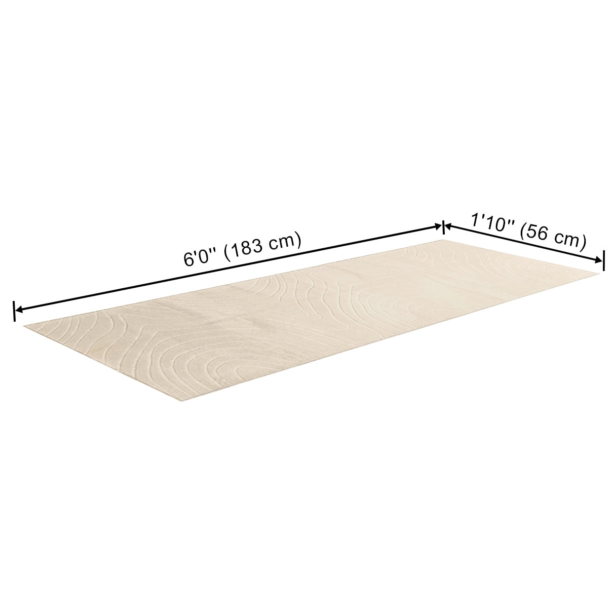Tapis de couloir Somos Lavable à la Machine Contemporain/Moderne pour Salon, Chambre, Salle A Manger, Entrée, Couloir et Plus Encore.