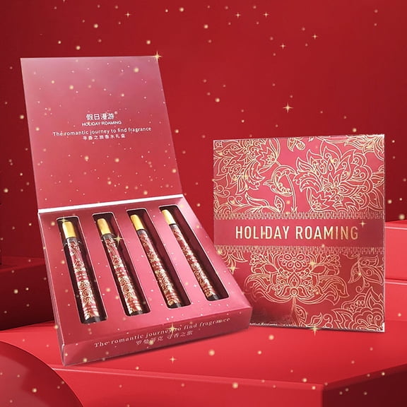 Holiday Fragrance Exploration Perfume Gift Set Ideal New Year's Gift Rollerball Perfume In Gift Box For A Scenic Journey Of Scent 60ML