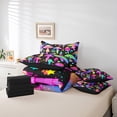 thumbnail image 4 of YST, Cosmic, Mushroom Bedding Set, 7-Piece, Rainbow Stars, Botanical, King, 4 of 4