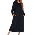 thumbnail image 1 of Kcodviy Robe en Flanelle à Manches Longues pour Femmes, Peignoir Chat avec Capuche et Fermeture Éclair, Peignoir de Douche pour Femmes avec Fermeture Éclair, Tenue de Nuit pour Couples pour l'Automne, Robes Longues pour Dames et Hiver, 1 of 8