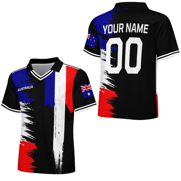 Chandail de Soccer Australien Personnalisé 2026, Nom et Numéro Personnalisés, Chandail pour Hommes Femmes Enfants, Style National Pays, Chandail de Fan de Soccer
