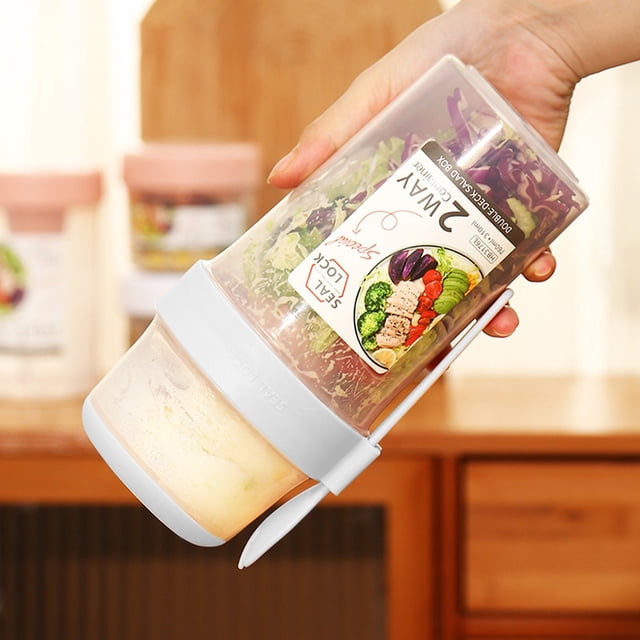Wolfast Lunch Containers for Lunch Box Salad Lunch Box Takeaway Salad Container Reusable Fruit Bowl for Work Outdoor Camping for Serving Mashed Potatoes Snacks and Berries Microwaveable