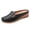 Black, variant on Xfvqtps Womens Casual Flat Shoes Comfortable Breathable Loafers with Metal Buckle Lightweight Slip on Shoes for Women Daily Wear Office Beige