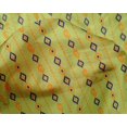 thumbnail image 4 of oneOone Silk Tabby Fabric Stripe & Geometric Ikat Printed Fabric 1 Yard 42 Inch Wide, 4 of 4