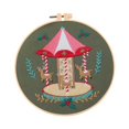 thumbnail image 1 of Abbracc Christmas Embroidery Kit Decorative DIY Xmas Home Decor Cute Hand Embroidery Carousel, 1 of 9
