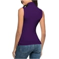 thumbnail image 4 of tarylea Womens Sleeveless Tops Plus Size High Neck Tank Tops Slim Fitted Undershirt Basic Layer Tees, 4 of 5