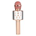 thumbnail image 1 of Rose Gold Wireless Bluetooth 4.1 Microphone with Dual 5W Speakers - 3-Layer Noise Reduction, Professional Multi-Function Panel, TF Card Support, 1800mAh Battery - Compatible with, 1 of 7