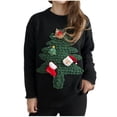 thumbnail image 2 of TIMIFIS Chandail de Noël pour Femmes à Imprimé Graphique, Manches Longues, Col Rond, Chandail Tricoté Léger, Chandail Décontracté d'Automne, Chandails des Fêtes, 2 of 4
