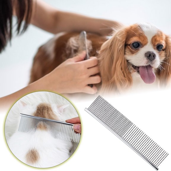 TIELUTT Fournitures pour Animaux Peigne de Toilettage Durable pour Chats et Chiens Design en Acier Inoxydable avec Tapis en Caoutchouc Bien Ajustés Accessoires pour Propriétaires de Chiens Accessoires pour Chiots Accessoires de Magasin Porte-Vélos