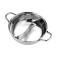 thumbnail image 3 of Lipstore Stainless Steel Divided Hot Pot Cooking Pot for Camping Restaurant Household 32cm, 3 of 8