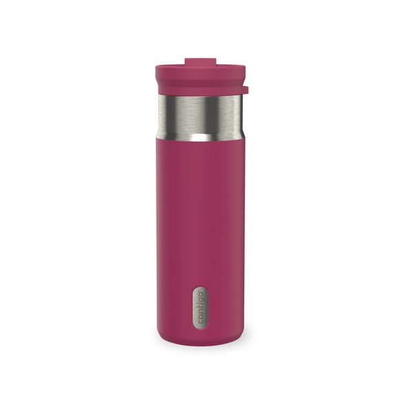 Contigo DualSip Water Bottle with 2-Way Lid, 20 oz (591 ml), Insulated Stainless Steel, 100% Leakproof, BPA-Free, Lead-Free, Dishwasher Safe