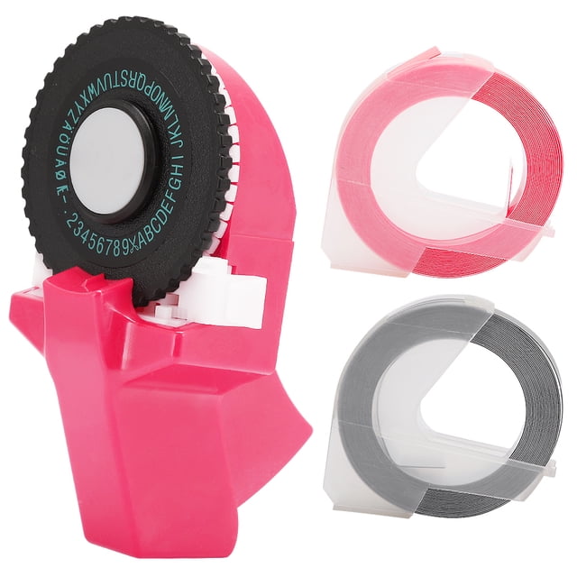 Mini Tape, ABS Material Manual Tape Maker Creativity For Handbook Pink,Black,Red,Yellow,Shallow Blue