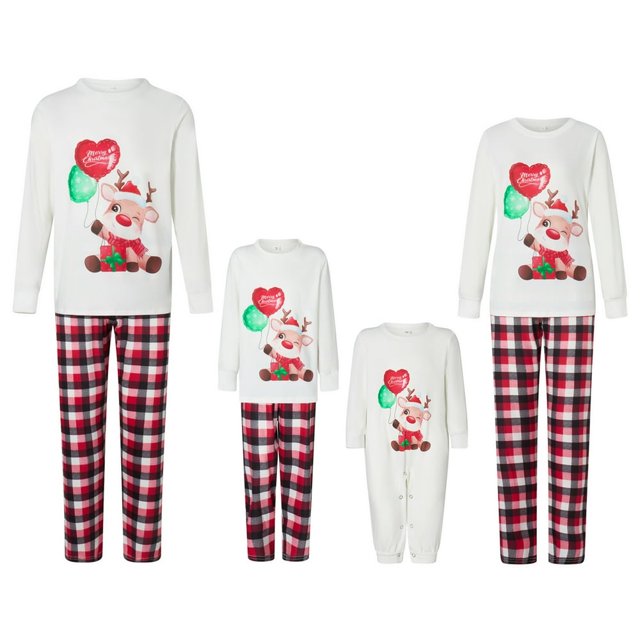 Famille Pyjama de Noël Ensemble Pyjama de Noël pour Adultes Enfants Bébé Chien