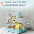 thumbnail image 4 of PawHut Hamster Cage, Gerbil Cage with Exercise Wheel, Play Tube, 4 of 10