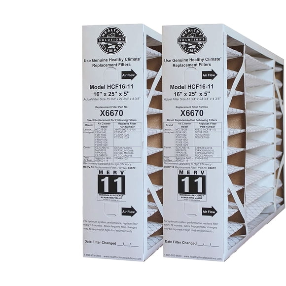 Lennox Healthy Climate X6670 - 16x25x5 Furnace Filter
