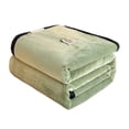 thumbnail image 1 of Matoen12 Solid Color Flannel Blankets for All Season, Polyester Soft Throw Blanket Lightweight Air Conditioning Quilt for Nap Sleep, Modern Style Home Decor Ideal for Gift, 40"x55", 1PC, Green, 1 of 8