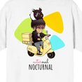 thumbnail image 3 of Eaternal T-Shirt Blanc pour Homme à Col Rond, Manches Courtes, pour Balade en Trottinette Nocturne Dae & Tapi - Grand, 3 of 4
