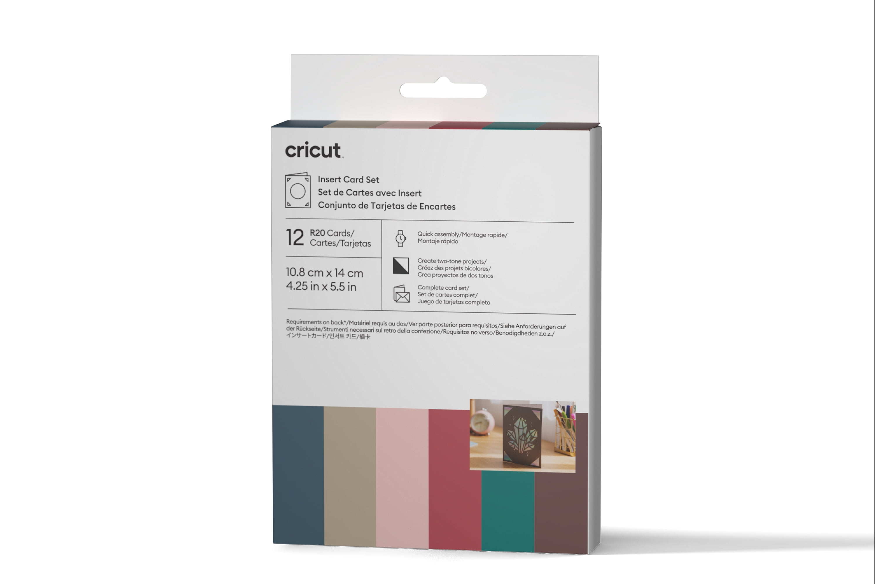 Cricut Échantillon d'insert de cartes, Nouveau romantique