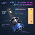 thumbnail image 3 of P10 H7 LED Headlight Bulbs IP68 Waterproof Car LED Headlight Bulbs 6000K 300W 36000LM Bright, 3 of 8