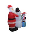 thumbnail image 2 of A Holiday Company 6 Ft Tall Inflatable Santa, Penguin, Snowman Lawn Decoration, 2 of 5