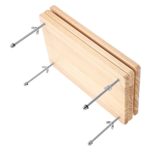 OUNONA Wooden Book Press Clamp for Binding with Smooth Surface and Safe Rounded Edges