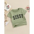 thumbnail image 3 of Kmbangi Enfants T-shirt Tops Lettre Impression Manches Courtes Col Rond Été Respirant Tops, 3 of 9