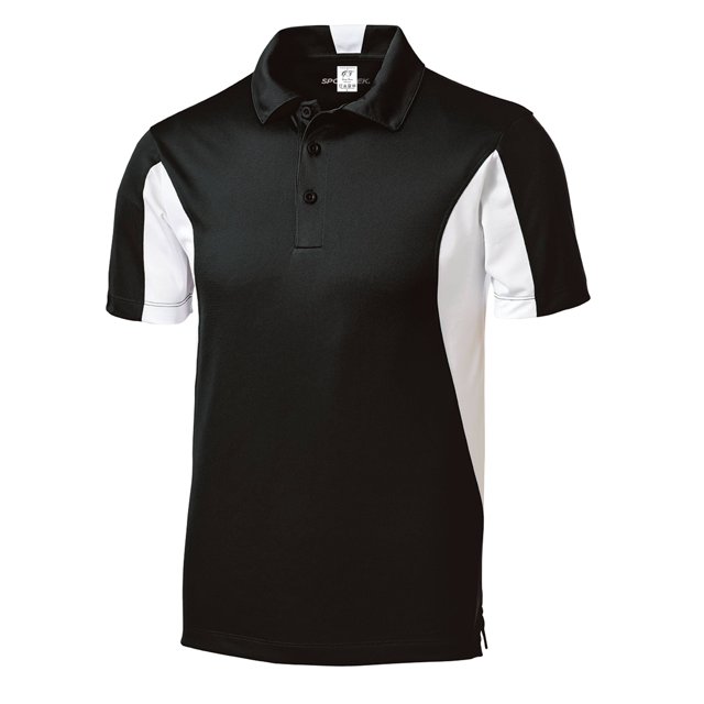 Gravity Threads Polo Athlétique Micropique Sport - Noir/blanc - Grand