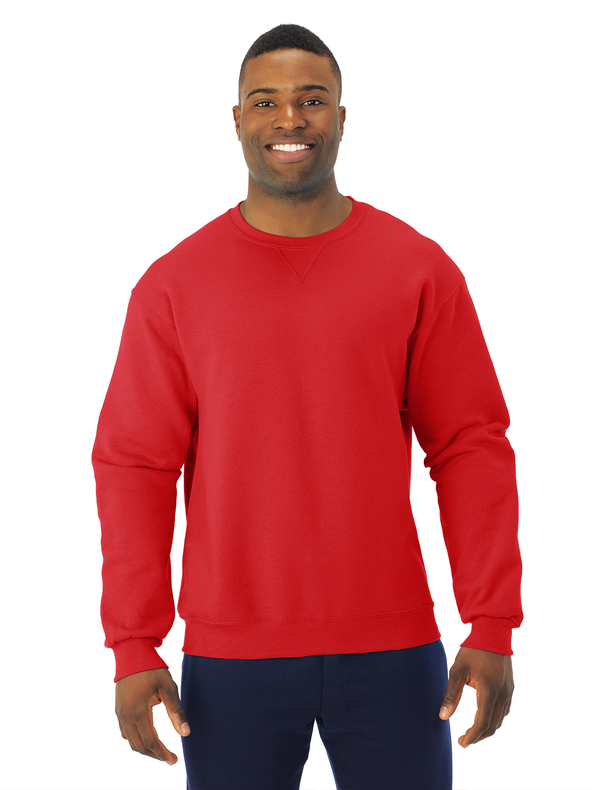 Fruit Of The Loom Adult Sofspun Sweatshirt, S, Fiery Red