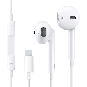 SURJDE casques in-Ear pour iPhone, Ecouteurs filaires Casque avec Microphone Compatible avec iPhone 13/13 Pro Max/13 Pro/12/12 Pro Max/12 Pro/12 Mini/11/SE/XS/XS Max/X/XR/8/7 Plus blanc