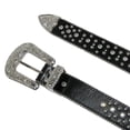 thumbnail image 2 of CTM®  Fleur de Lis Studded Rhinestone Belt (Women's), 2 of 4