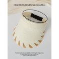 thumbnail image 2 of Fashionable And Versatile Women's Woven Sun Hat With Brim, Summer Straw Hat For Sun Protection And Style, 2 of 4