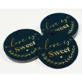 thumbnail image 3 of Inkdotpot 50 Pack Real Gold Foil Paper Tags Love Is Sweet Wedding Favor Hang Tags, 3 of 6
