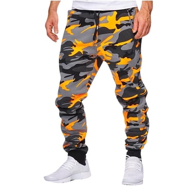 EGNMCR Men's Lightweight Pants, Cargo Pants Men, Linen Pants Men Camouflage Tracksuit Bottoms Jogging Bottoms Leisure Trousers Sports Trousers Jogger Streetwear With Cotton Fabric Men Pants
