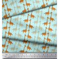 thumbnail image 3 of Soimoi Silk Fabric Giraffe Kids Fabric Prints by Yard 42 Inch Wide, 3 of 3