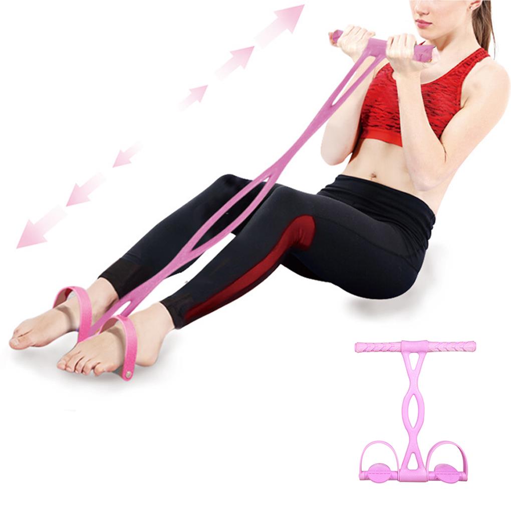 yingyy Fitness Pedal Resistance Band Elastic Pull Rope Latex Tube Home Yoga Workouts Fitness Equipment