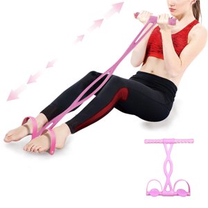 yingyy Fitness Pedal Resistance Band Elastic Pull Rope Latex Tube Home Yoga Workouts Fitness Equipment