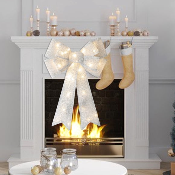 Nœuds Grands Nœuds Couronne de Noël Ruban Nœuds Nœuds d'Arbre Nœuds Décoratifs Nœuds en Jute Décorations Décorations de Pâques Dessus Transparent pour Perles en Verre Décoratives Grand Transparent en Vrac Attrape-Lumière