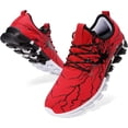 thumbnail image 1 of Men's Stylish Graffiti Personality Sneakers-red, 1 of 1