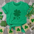 thumbnail image 1 of T-shirt de la Saint-Patrick pour Femme, Mode, Col Rond, Imprimé, Manches Courtes, T-shirt Décontracté Ample, Hauts, T-Shirts de la Saint-Patrick pour Femmes, 1 of 6