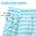 thumbnail image 4 of 2-Piece Girls Pajama Set for Summer Stripe & Glittering Pjs  Size 6-16, 4 of 7