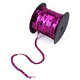 thumbnail image 4 of XYCCA DIY 100 Yards 6mm Shiny Trim Sewing Strings Flat Round Sequins Line Accessory (Red Pink)-081601, 4 of 5